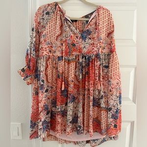 Floral shift dress. Never worn, new with tags.